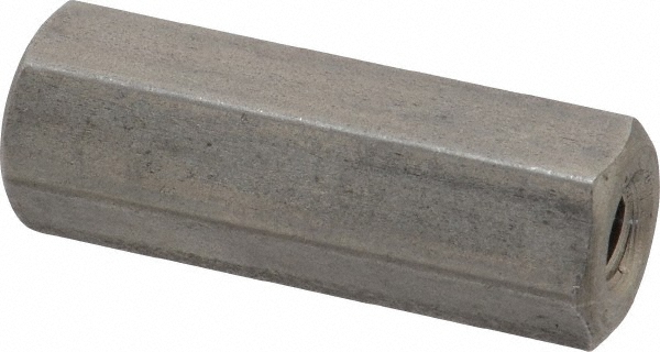 M6x1.00 Metric Coarse, 1-1/2" OAL Stainless Steel Standard Coupling Nut