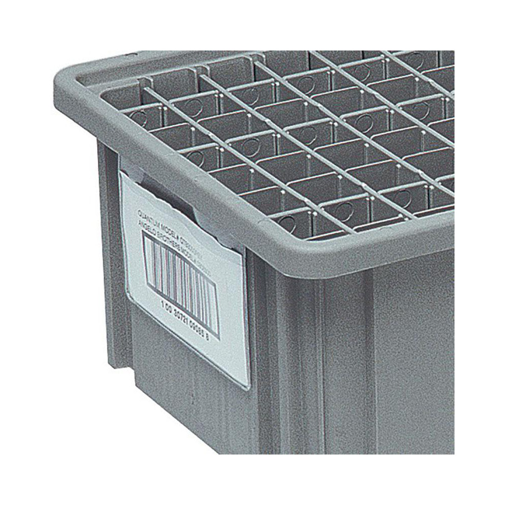 Quantum Storage Bin Label Holder Use with Quantum Storage Systems, Clear MSC Direct