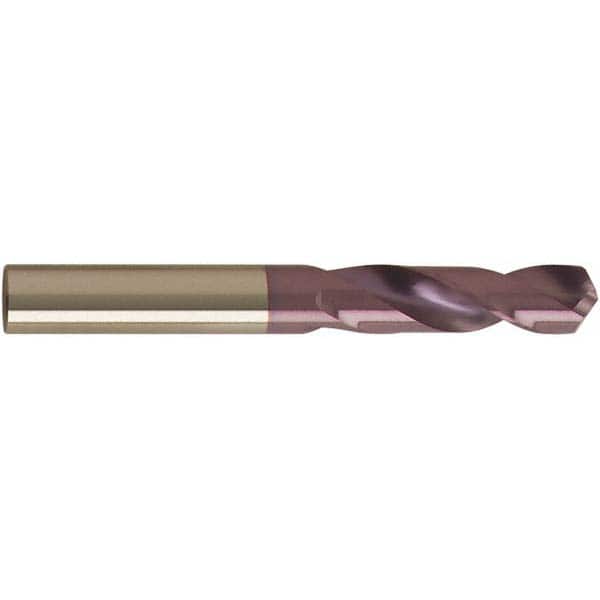 1.81 Flute Length 3/8" Coolant Through TiAlN Coated Carbide Drill 3.5" OAL 