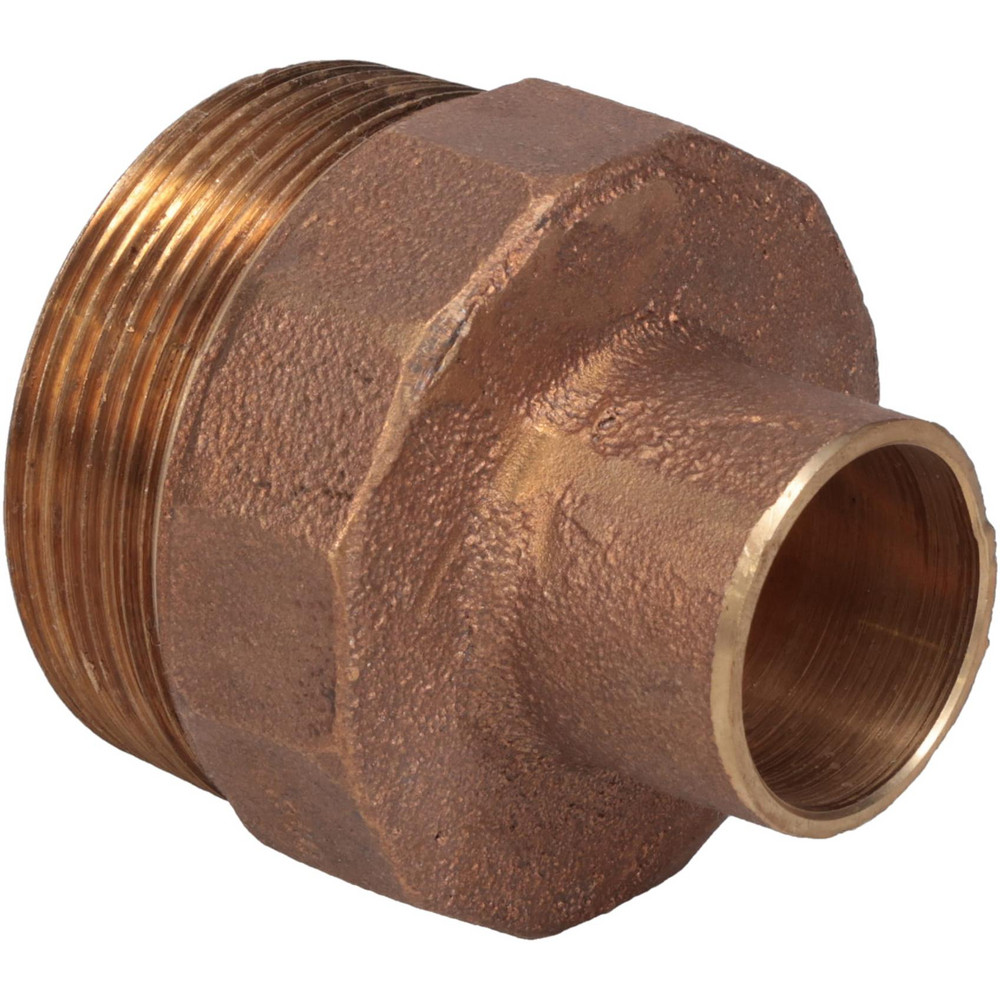 Cast Copper Pipe Adapter: 1" x 2" Fitting, C x M, Pressure Fitting - C X M, Pressure Fitting