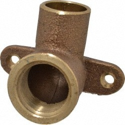 NIBCO 70735-LF 1/2 Cast Copper Pipe 90 ° Drop Ear Elbow: 1/2" Fitting, C x F, Pressure Fitting Image