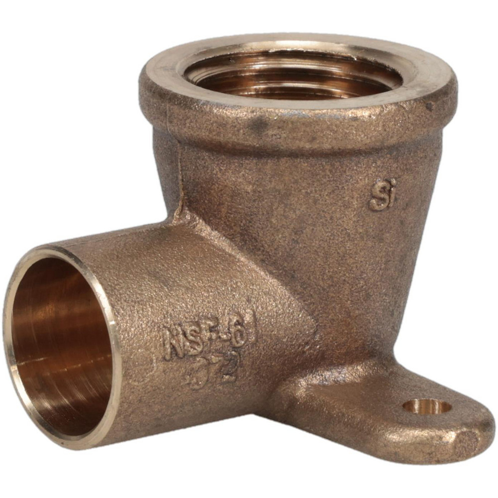 Cast Copper Pipe 90 &deg; Drop Ear Elbow: 1/2" Fitting, C x F, Pressure Fitting - C x F, Pressure Fitting