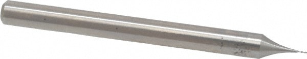 Value Collection 846-.010 Square End Mill: 0.01 Dia, 1/32 LOC, 1/8 Shank Dia, 1-1/2 OAL, 2 Flutes, High Speed Steel Image