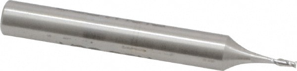 Value Collection 846-.040 Square End Mill: 0.04 Dia, 0.12 LOC, 3/16 Shank Dia, 1-1/2 OAL, 2 Flutes, High Speed Steel Image