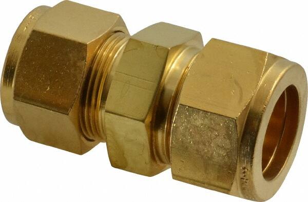 Qty 5 Tube OD 1/2" Brass Fittings: DOT Air Brake Union Compression Fitting 