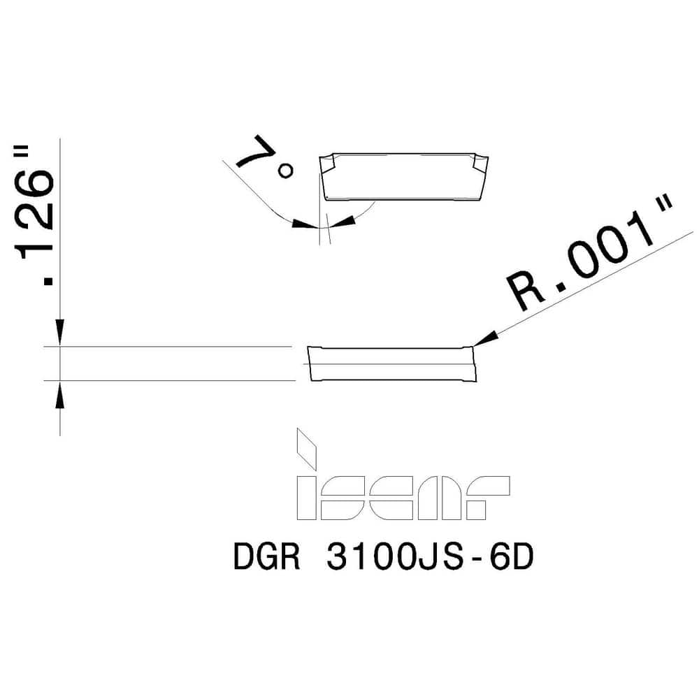 ストアー イスカル ドゥーグリップ 突っ切り加工用チップ DGR LーJ JS-D IC354 10個 品番