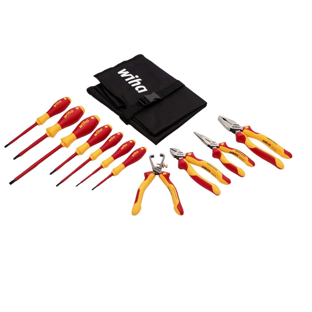 Combination Hand Tool Set: 11 Pc, Insulated Tool Set