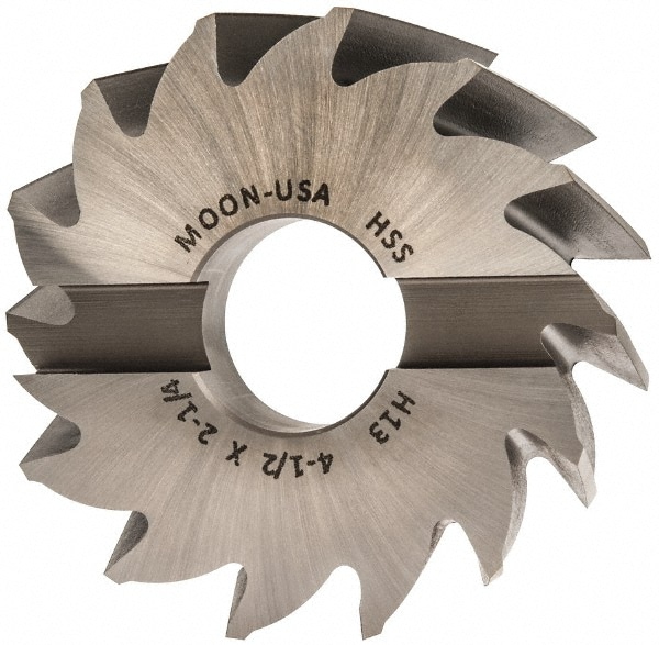 4-1/2" 14-Flute High Speed Steel Finisher Shell End Mill