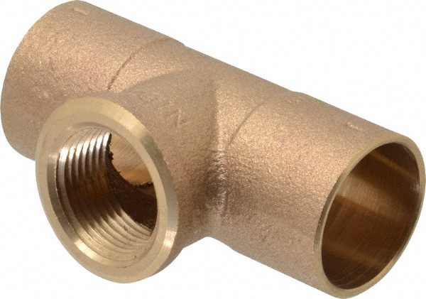 NIBCO - Cast Copper Pipe Cross: 1/2″ Fitting, C x C x C, Pressure