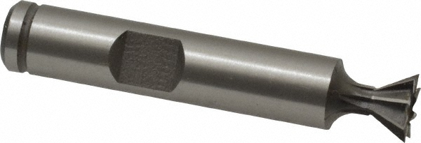 Made in USA CDT3758-60 Dovetail Cutter: 60 &deg;, 3/8" Cut Dia, 3/16" Cut Width, Cobalt Image