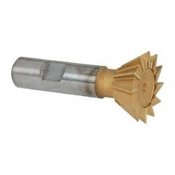 Whitney Tool Co. 15272 Dovetail Cutter: 60 °, 1-3/8" Cut Dia, 9/16" Cut Width, High Speed Steel 