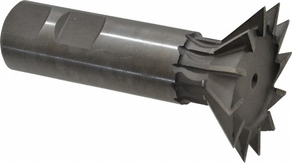 Made in USA 10265 Dovetail Cutter: 45 &deg;, 1-7/8" Cut Dia, 1/2" Cut Width, High Speed Steel Image