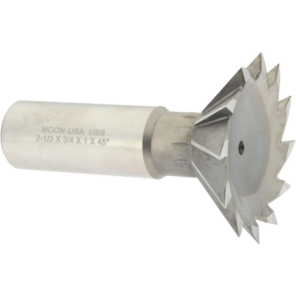 Made in USA Dovetail Cutter 45 °, 21/2" Cut Dia, 3/4" Cut Width