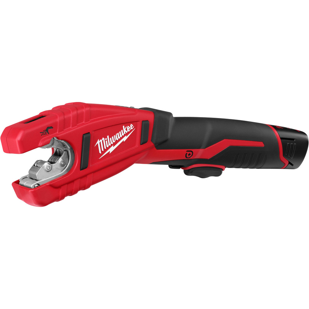 Cordless Pipe & Tube Cutter: 3/8 to 1" Pipe Capacity, Tube - 12V, Includes Battery, Includes Charger, Includes Case, Cuts Copper