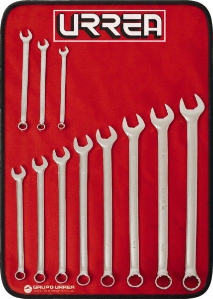 Combination Wrench Set: 11 Pc, Inch