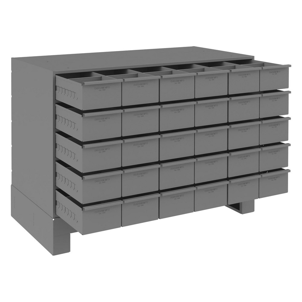 Durham - 64 Drawer, Small Parts Steel Storage Cabinet w/Plastic