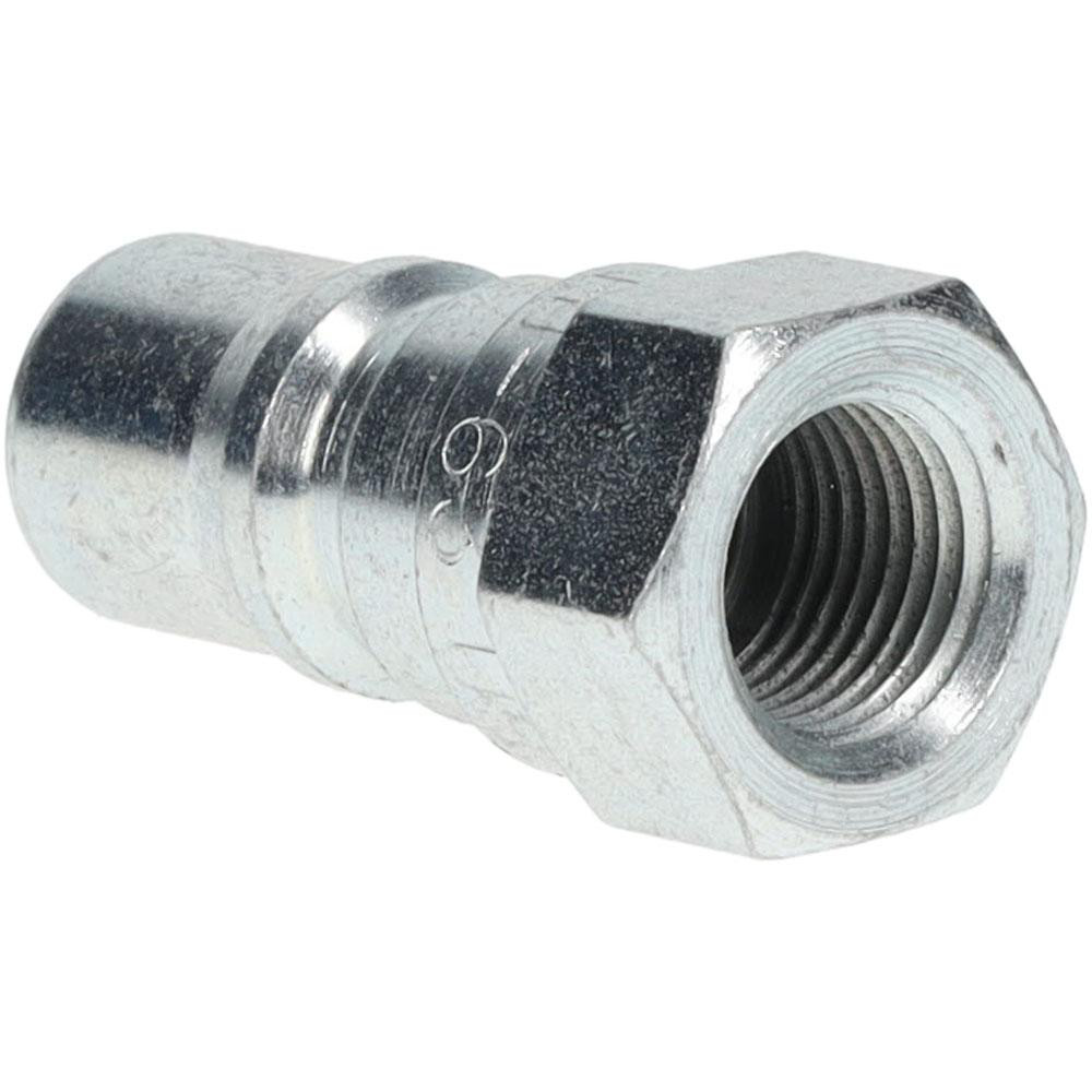Parker Hydraulic Hose Female Pipe Rigid Fitting: 1/8" Hose Size, 1/8" Thread, 5000 psi - Steel, NPTF, Threaded | Part #H1-63