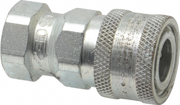 Parker 1717041 Hydraulic Hose Female Pipe Rigid Fitting: 1/4", 1/8", 5,000 psi Image