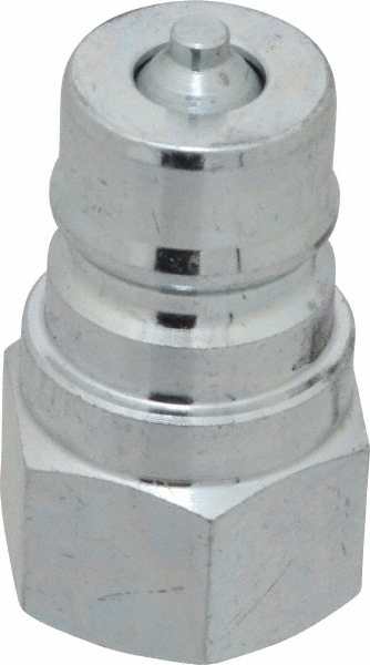 Parker 3/8 NPTF Steel Hydraulic Hose Female Pipe Thread Nipple - 4,000 psi | Part #6602-6-6