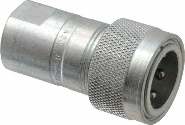 Parker 4050-4P Hydraulic Hose Poppet Female Pipe Thread Coupler: 1/2", 1/2", 3,000 psi Image