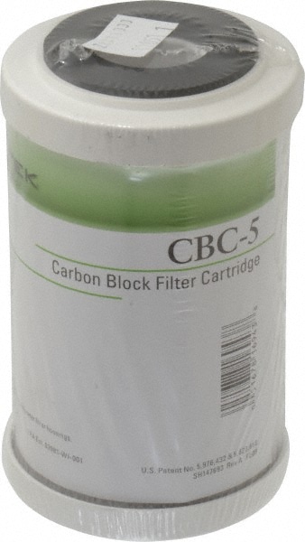 Pentair 155169-43 Plumbing Cartridge Filter: 2-7/8" OD, 4-7/8" Long, 0.5 micron, Carbon Briquette 