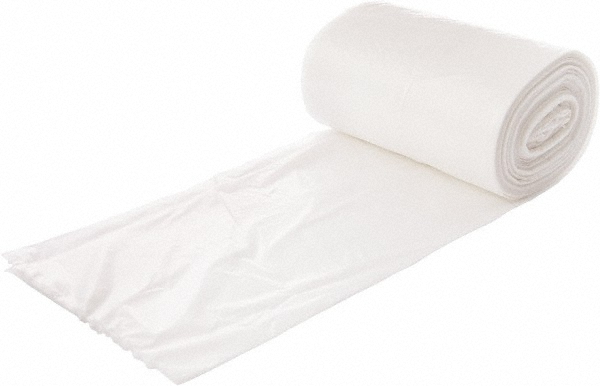 Heavy Duty Trash Bags: 50.000 gal, 1.2 mil, Pack of 200 - 37" Wide, Coreless Roll, Clear