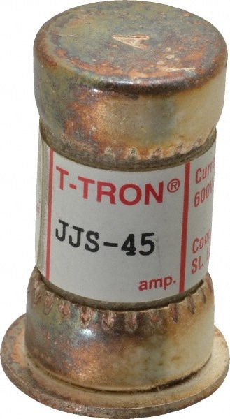 Cooper Bussmann JJS-45 Cartridge Fast-Acting Fuse: T, 45 A, 20.6 mm Dia Image