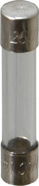Mini Fuse: Fast-Acting, 0.25 A - 1-1/4" OAL, 1/4" Dia, 10000 at 125V & 35 at 250V A Rating, Glass