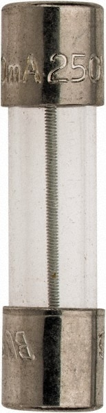 Cartridge Time Delay Fuse: 0.4 A, 20 mm OAL, 5 mm Dia