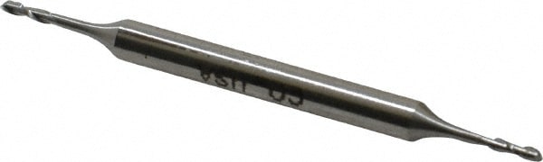 Value Collection 544-0062 Square End Mill: 1/16 Dia, 7/32 LOC, 3/16 Shank Dia, 2-1/2 OAL, 2 Flutes, High Speed Steel Image