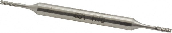 Value Collection 551-0062 Square End Mill: 1/16 Dia, 7/32 LOC, 3/16 Shank Dia, 2-1/2 OAL, 4 Flutes, Cobalt Image