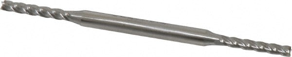 Value Collection 551-0125 Square End Mill: 1/8 Dia, 3/4 LOC, 3/16 Shank Dia, 3-1/8 OAL, 4 Flutes, Cobalt Image