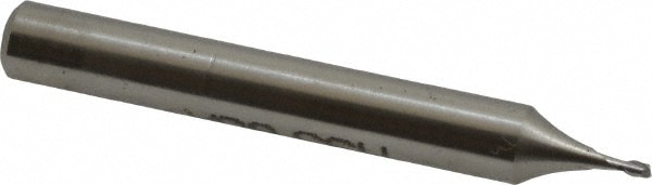 Value Collection 856-.040 Square End Mill: 0.04 Dia, 1/16 LOC, 3/16 Shank Dia, 1-1/2 OAL, 2 Flutes, High Speed Steel Image