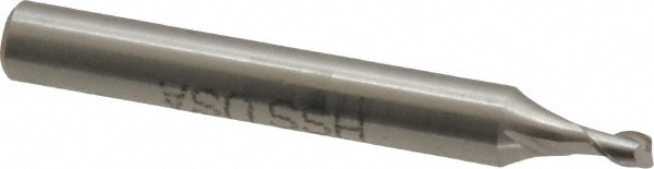 Value Collection 856-.085 Square End Mill: 0.085 Dia, 0.127 LOC, 3/16 Shank Dia, 1-1/2 OAL, 2 Flutes, High Speed Steel Image