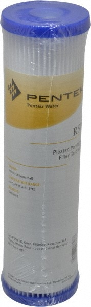 Plumbing Cartridge Filter: 2-5/8" OD, 9-3/4" Long, 50 micron, Non-Woven Polyester