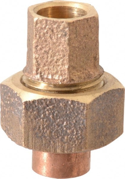 Cast Copper Pipe Union: 2 Fitting, C x C, Pressure Fitting