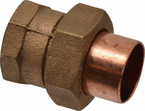 NIBCO B258850 Cast Copper Pipe Union: 1" Fitting, C x F, Pressure Fitting Image