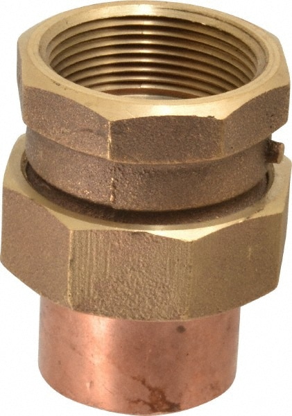 NIBCO B259050 Cast Copper Pipe Union: 1-1/2" Fitting, C x F, Pressure Fitting Image