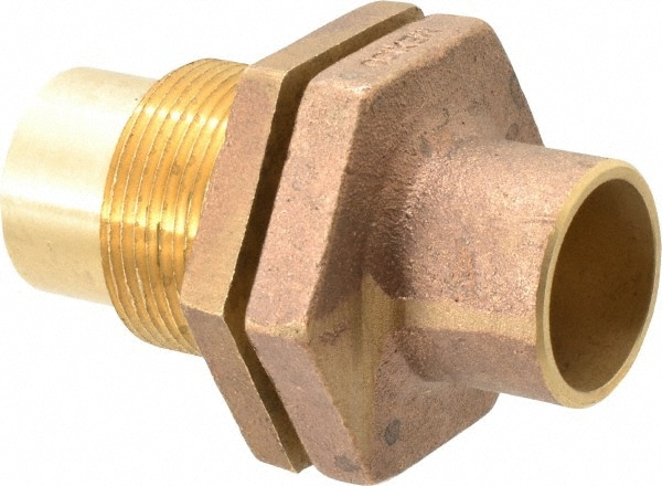 NIBCO B350400 Cast Copper Pipe Bulkhead: 1" Fitting, C x C, Pressure Fitting Image