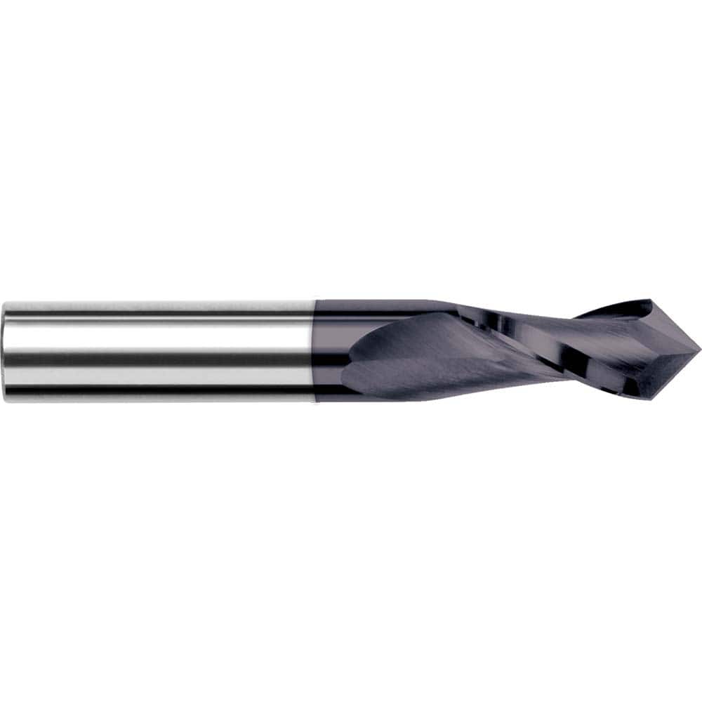 Harvey Tool 46532-C3 Drill Mill: 1/2" Dia, 1" LOC, 2 Flutes, 90 ° Point, Solid Carbide 
