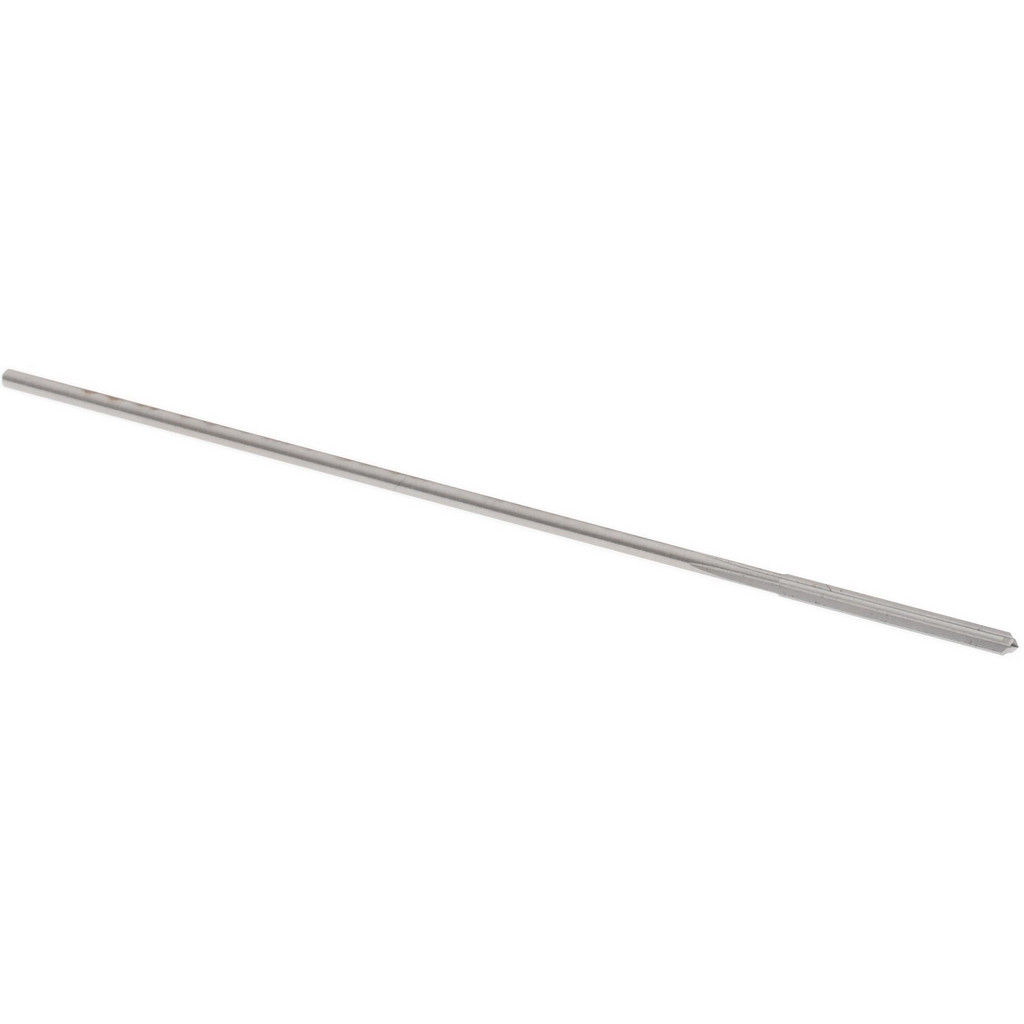 Made in USA 433-0.0505 Chucking Reamer: 0.0505" Dia, 2-1/2" OAL, 1/2" Flute Length, Straight Shank, High Speed Steel Image