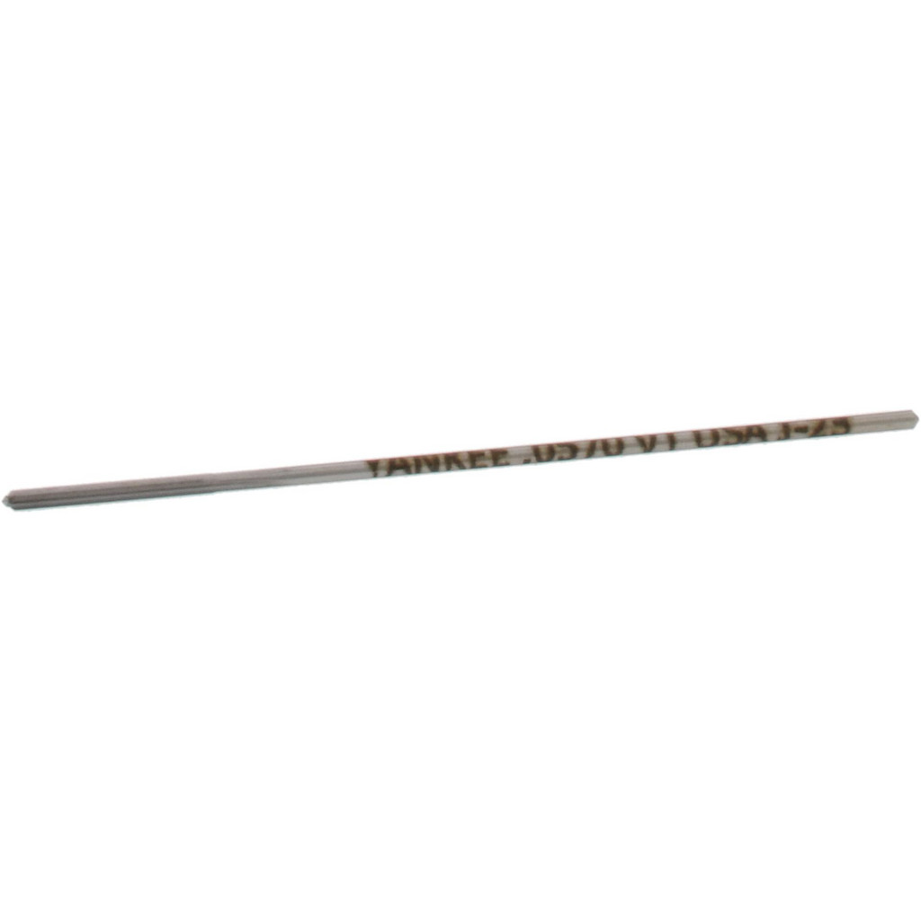 Made in USA 433-0.0570 Chucking Reamer: 0.057" Dia, 2-1/2" OAL, 1/2" Flute Length, Straight Shank, High Speed Steel Image