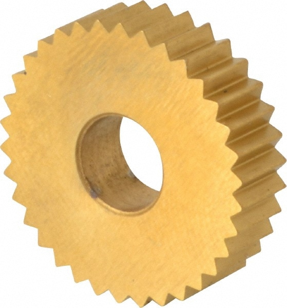 Dorian Tool 73310126506 Standard Knurl Wheel: 3/4" Dia, 90 ° Tooth Angle, 14 TPI, Straight, Cobalt Image