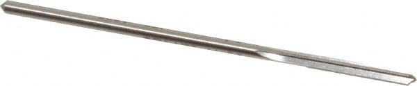 Made in USA 433-0.1280 Chucking Reamer: 0.128" Dia, 3-1/2" OAL, 7/8" Flute Length, Straight Shank, High Speed Steel Image