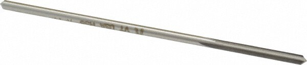 Made in USA 433-0.1290 Chucking Reamer: 0.129" Dia, 3-1/2" OAL, 7/8" Flute Length, Straight Shank, High Speed Steel Image