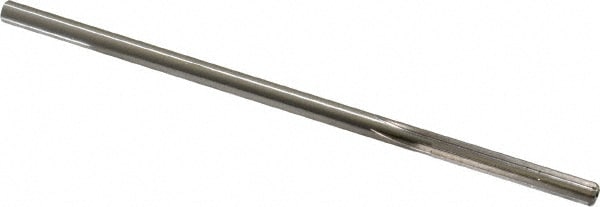 Made in USA 433-0.1985 Chucking Reamer: 0.1985" Dia, 5" OAL, 1-1/4" Flute Length, Straight Shank, High Speed Steel Image