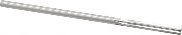 Made in USA 433-0.2025 Chucking Reamer: 0.2025" Dia, 5" OAL, 1-1/4" Flute Length, Straight Shank, High Speed Steel Image