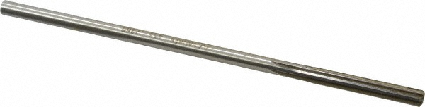 Made in USA 433-0.2265 Chucking Reamer: 0.2265" Dia, 6" OAL, 1-1/2" Flute Length, Straight Shank, High Speed Steel Image
