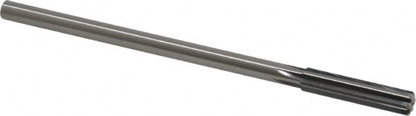 Made in USA 433-0.3280 Chucking Reamer: 0.328" Dia, 6" OAL, 1-1/2" Flute Length, Straight Shank, High Speed Steel Image