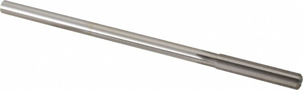 Made in USA 433-0.3460 Chucking Reamer: 0.346" Dia, 6" OAL, 1-1/2" Flute Length, Straight Shank, High Speed Steel Image